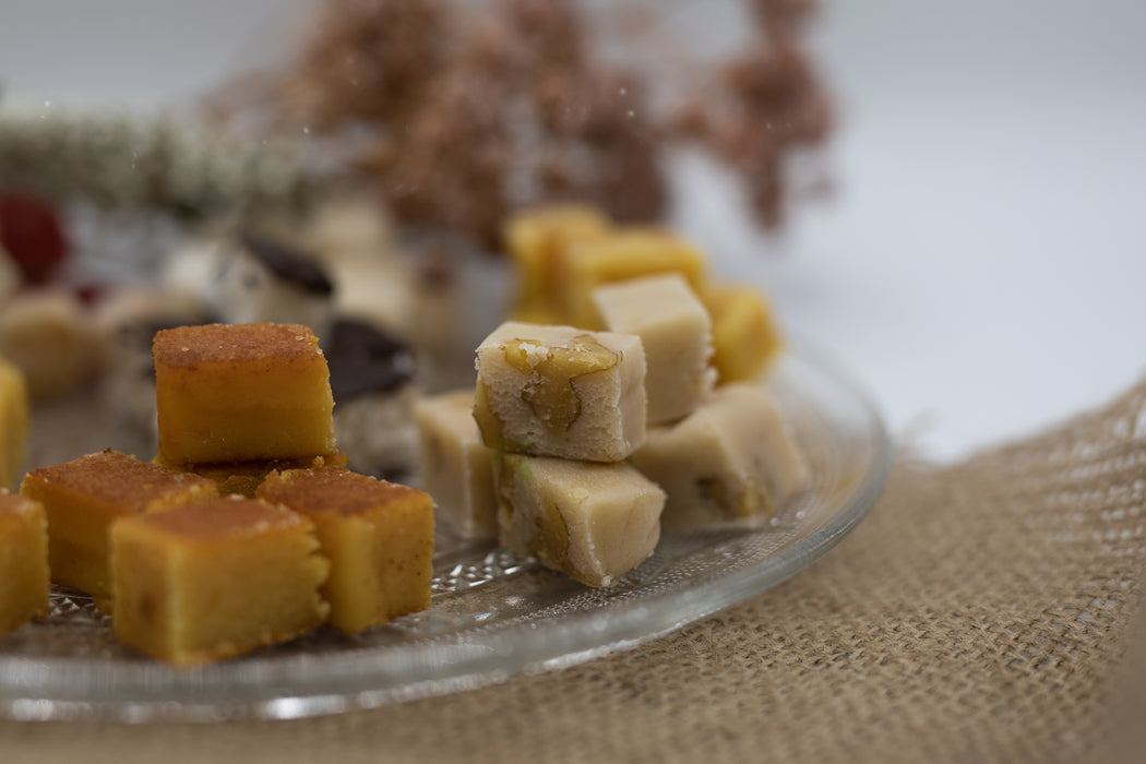 Turrón de nata con nueces