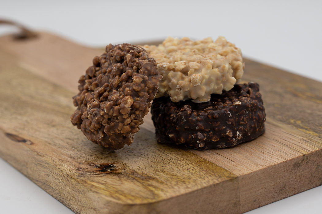 Rocas de Crocanti y tres chocolates